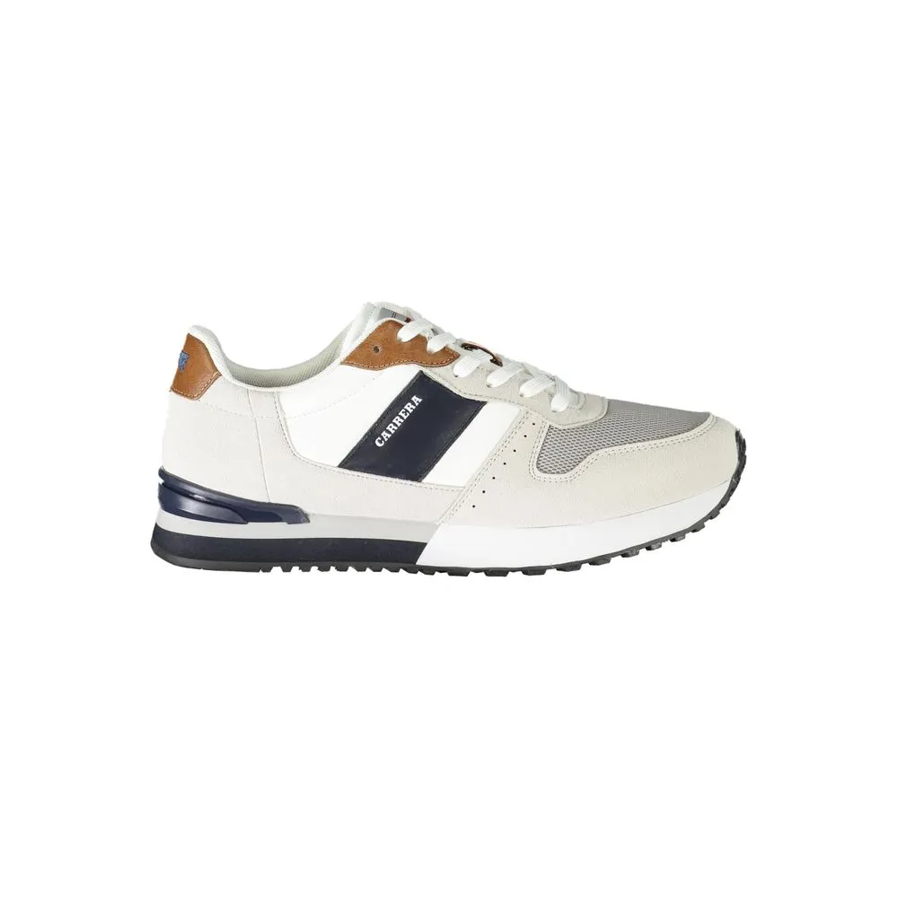 Carrera Men's White Polyester Sneaker