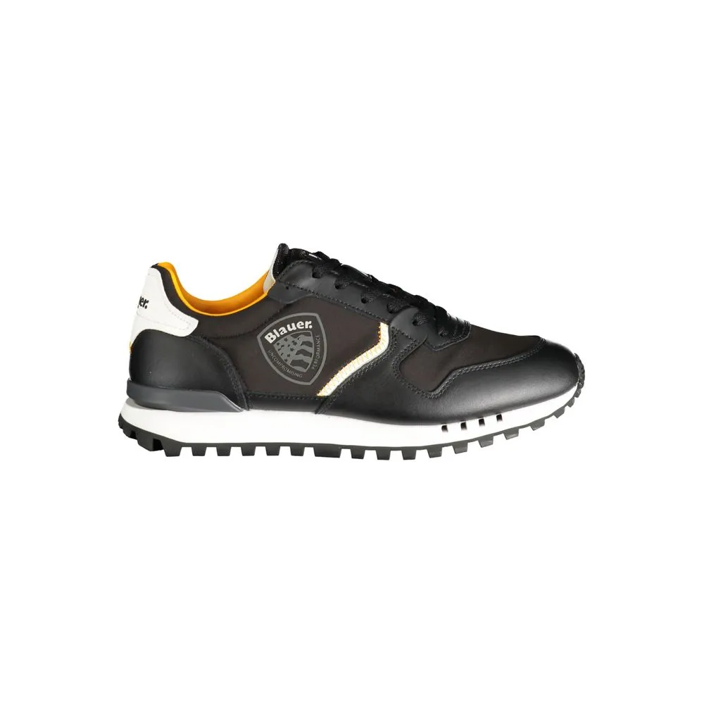 Blauer Men's Black Polyester Sneaker