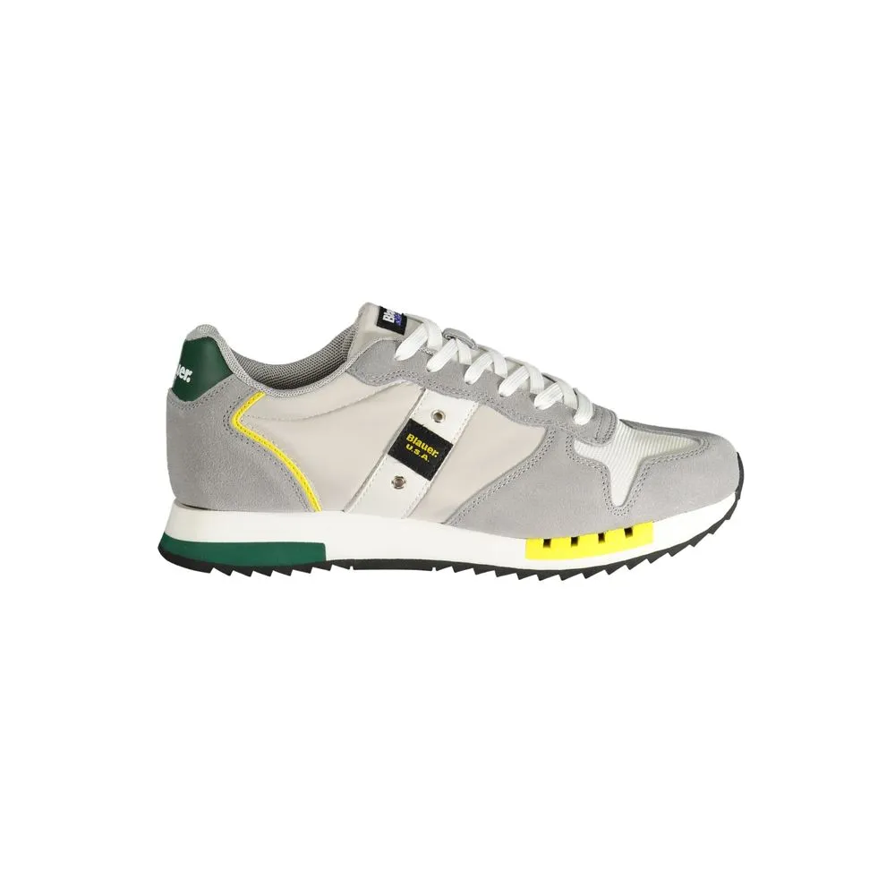Blauer Men's Gray Polyester Sneaker