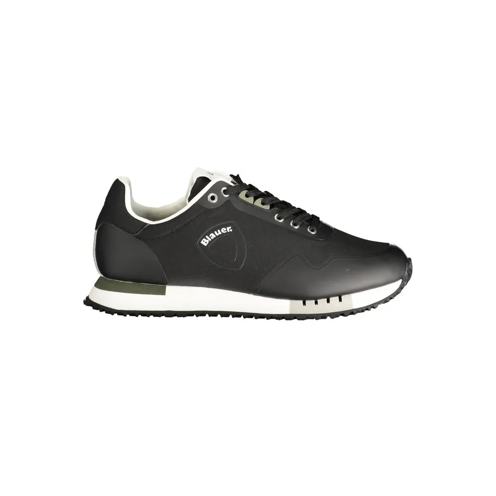Blauer Men's Black Polyester Sneaker