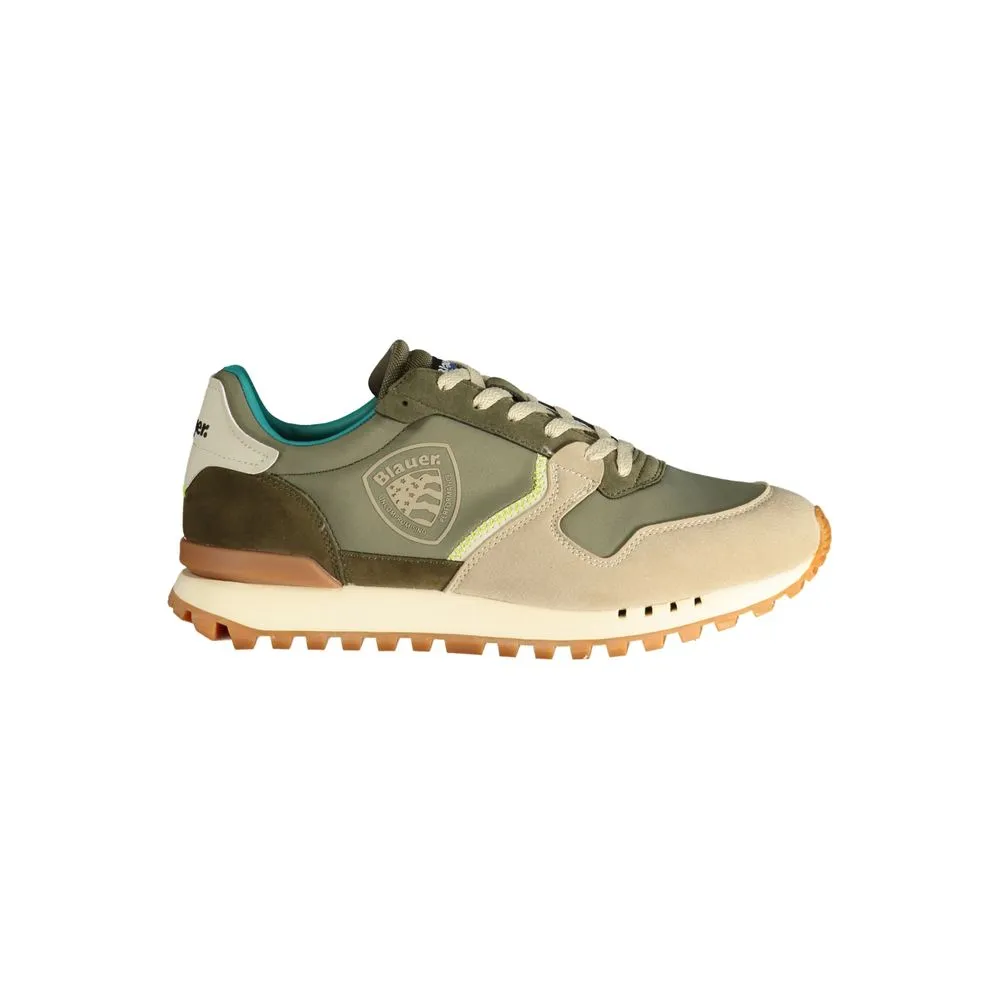 Blauer Men's Green Polyester Sneaker