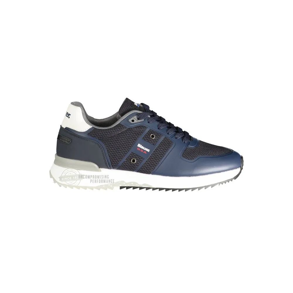 Blauer Men's Blue Polyester Sneaker