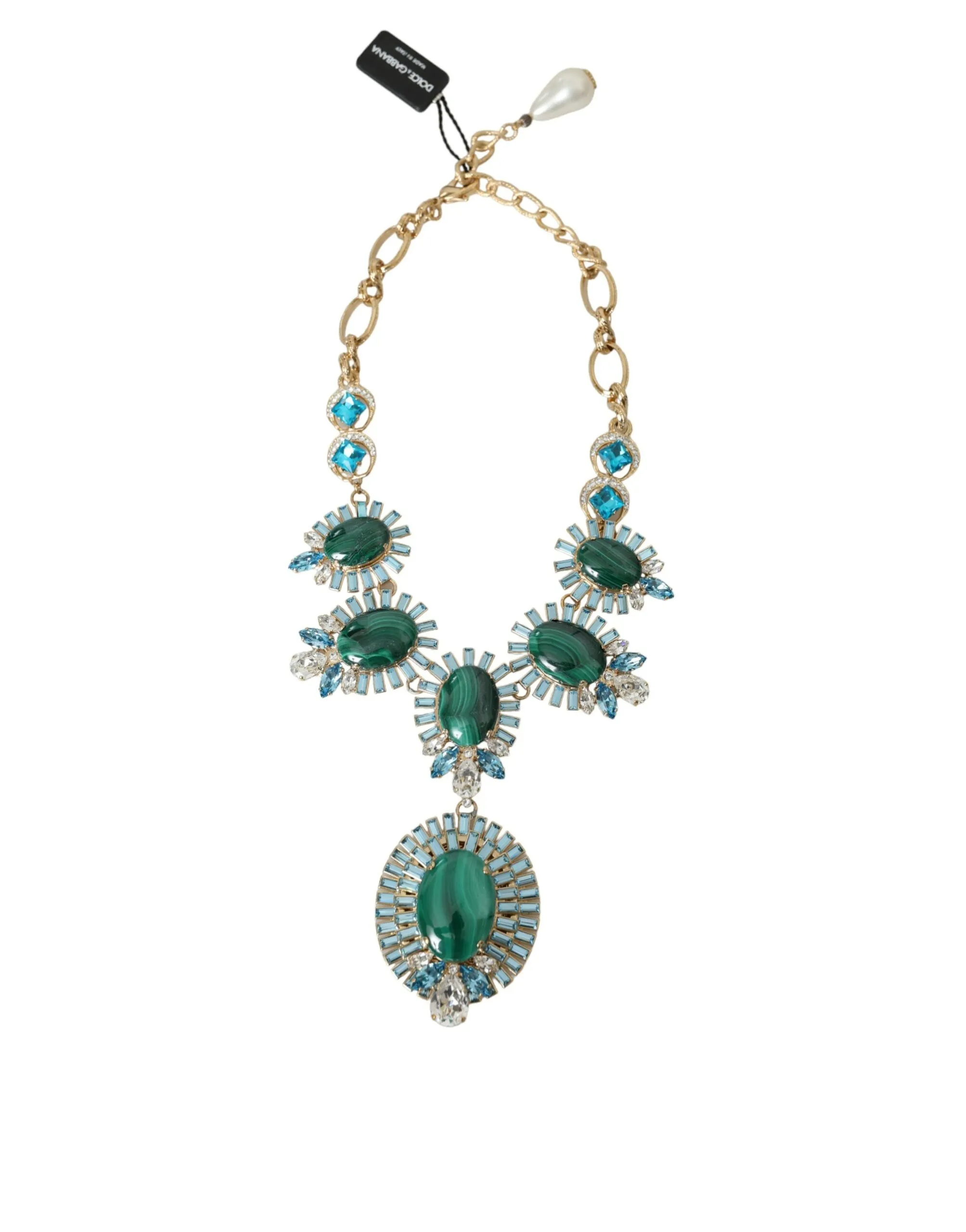 Dolce & Gabbana Women's Gold ToneBrass PIETRE OVALI Crystal Embellished Necklace