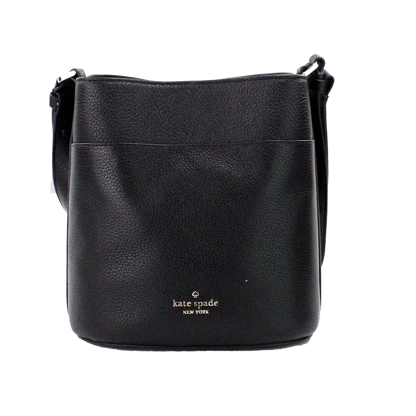 Kate Spade Women's Leila Small Black Pebbled Leather Bucket Shoulder Crossbody Bag