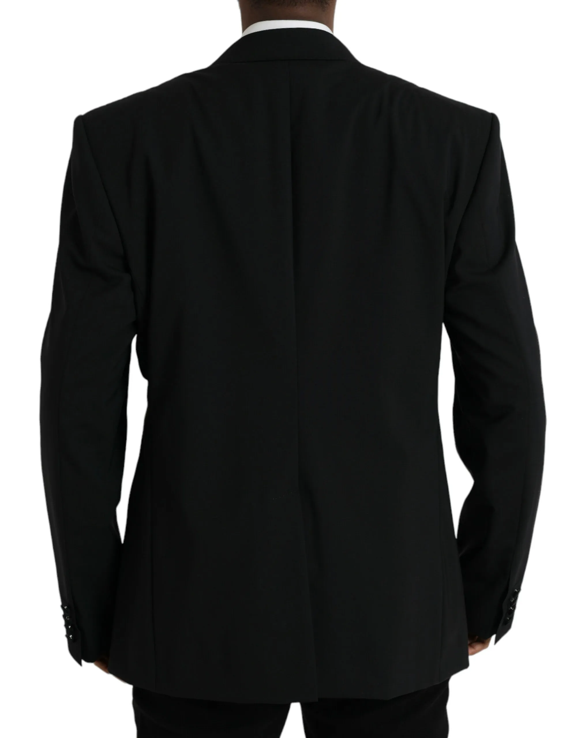 Dolce & Gabbana Men's Black SICILIA Single Breasted Coat Blazer