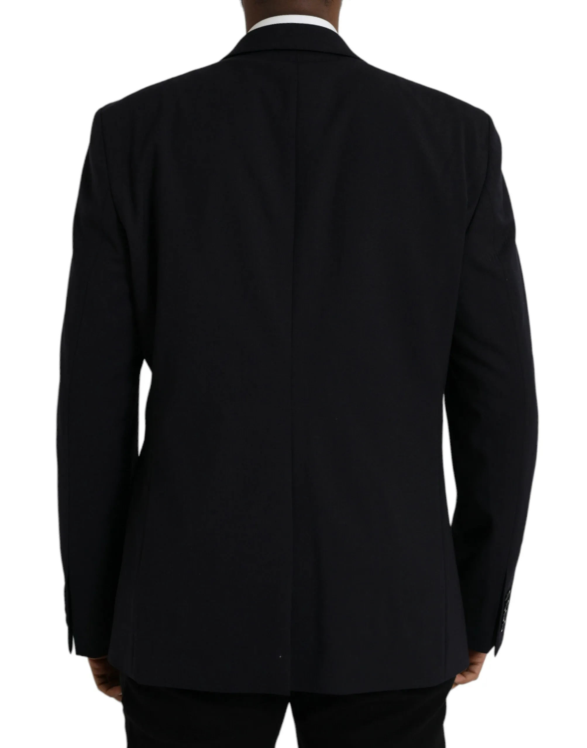 Dolce & Gabbana Men's Black MARTINI Single Breasted Coat Blazer