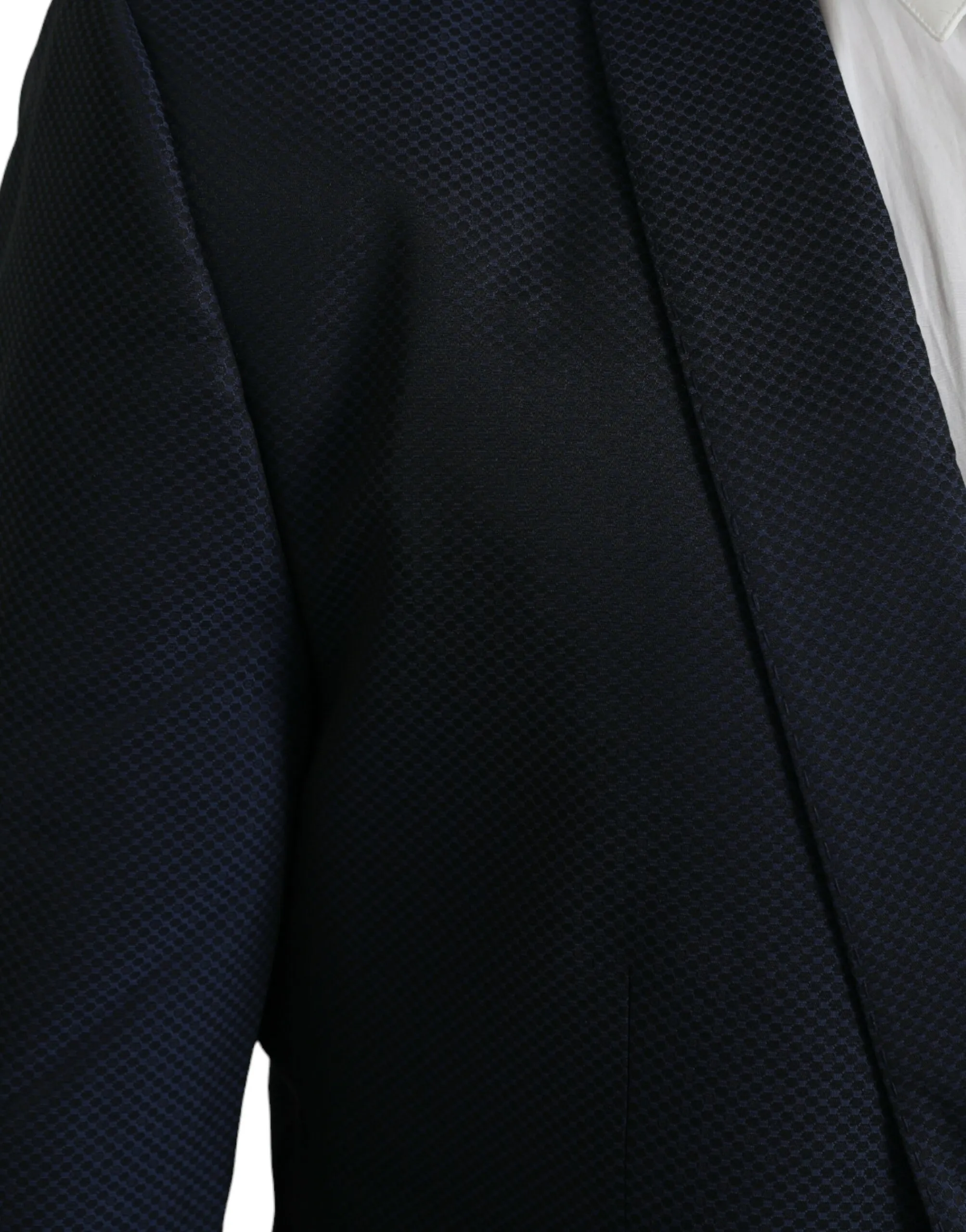 Dolce & Gabbana Men's Blue MARTINI Shawl Single Breasted Blazer