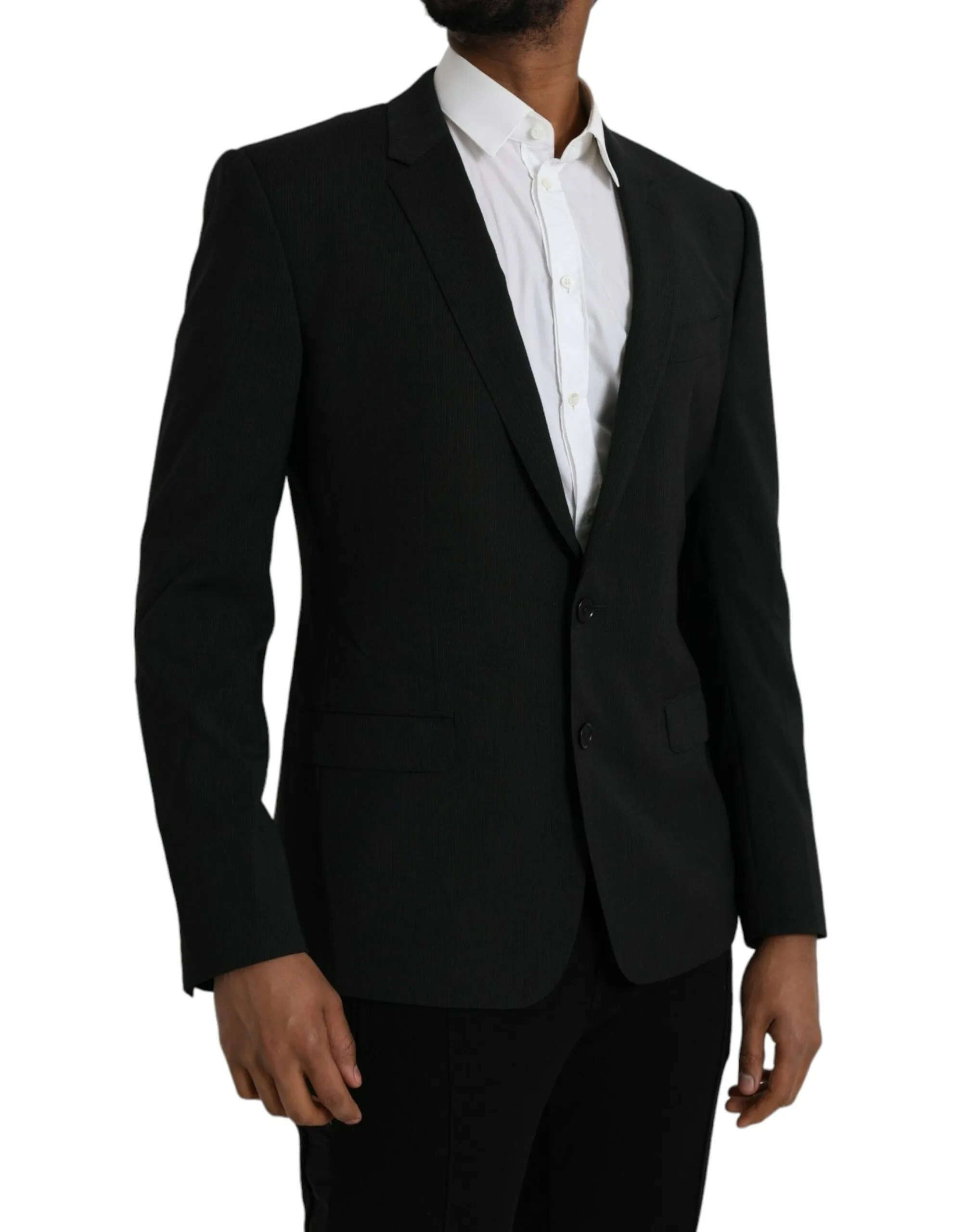 Dolce & Gabbana Men's Blue MARTINI Shawl Single Breasted Blazer