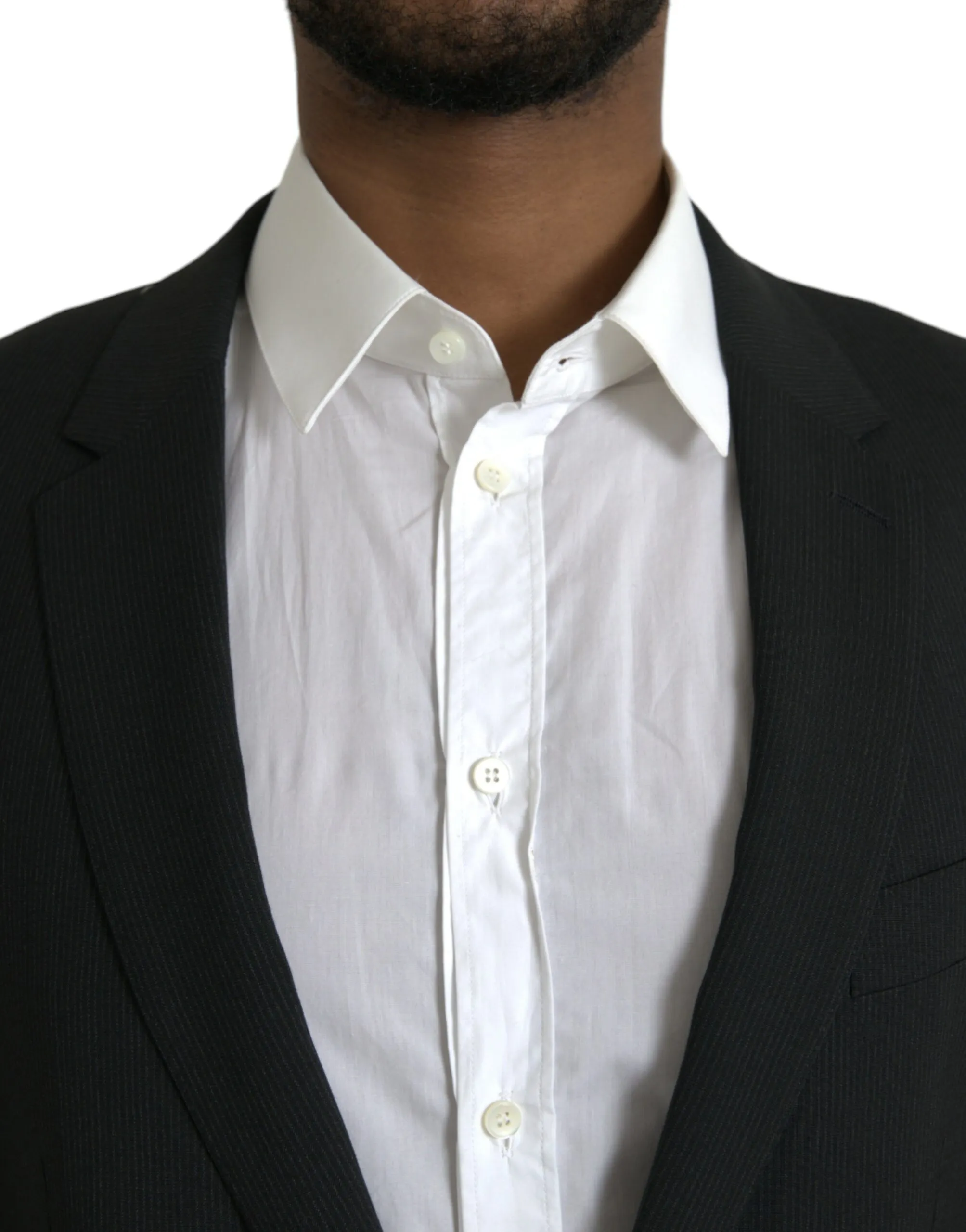 Dolce & Gabbana Men's Blue MARTINI Shawl Single Breasted Blazer