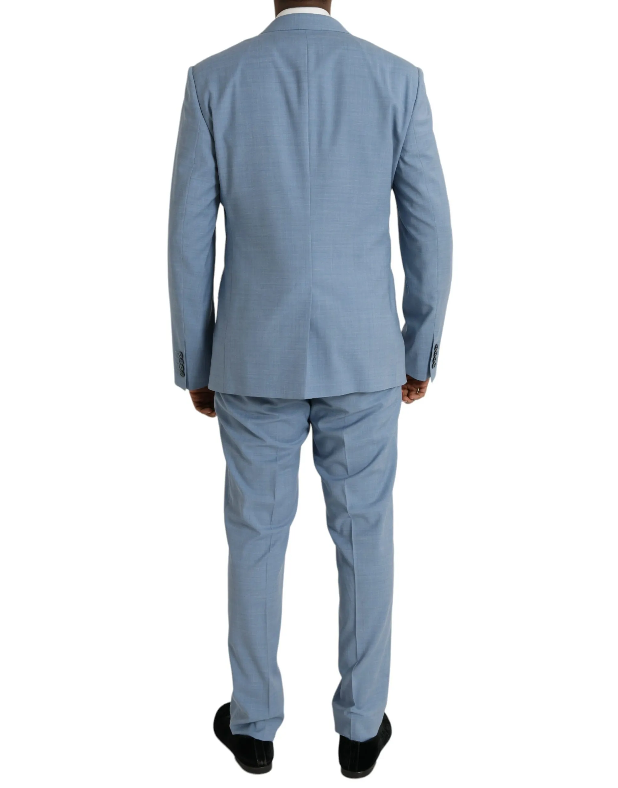 Dolce & Gabbana Men's Light Blue Polyester MARTINI Formal 2 Piece Suit