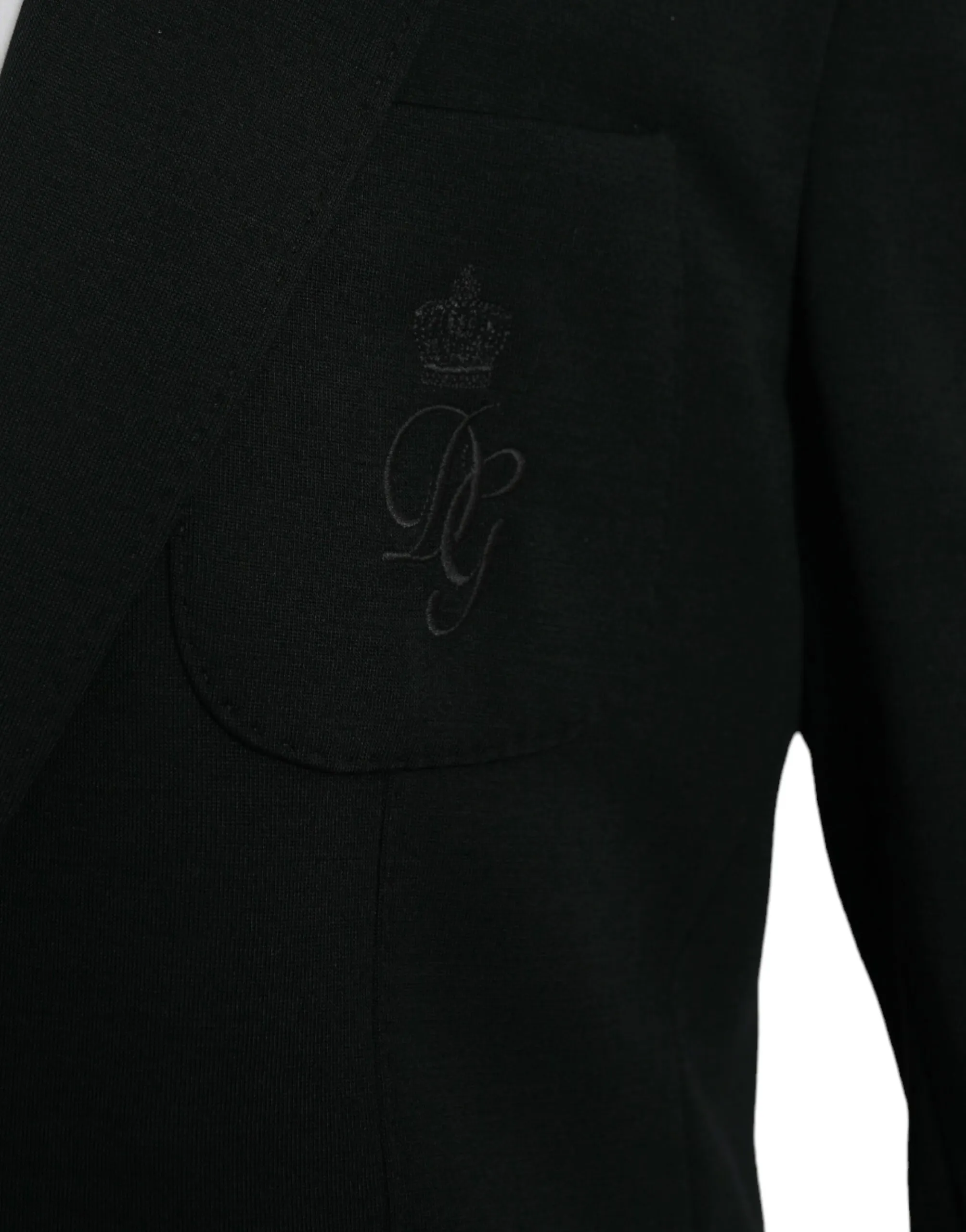 Dolce & Gabbana Men's Black Wool Single Breasted Coat Blazer