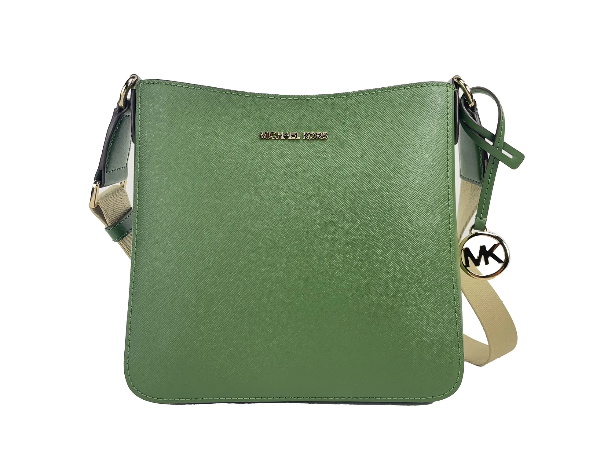 Michael Kors Women's Jet Set Small Messenger Crossbody Bag Green