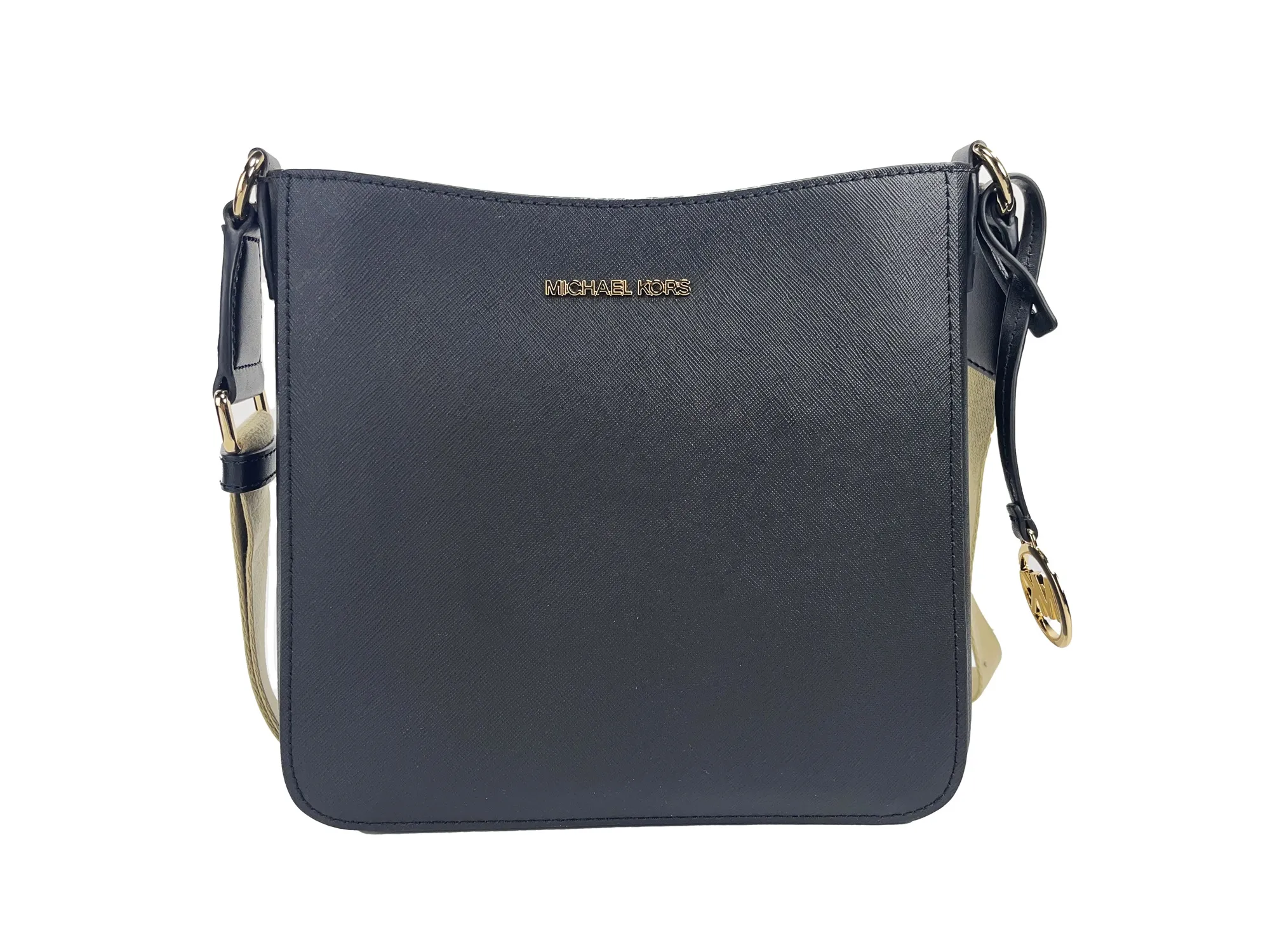 Michael Kors Women's Jet Set Small Messenger Crossbody Bag Black