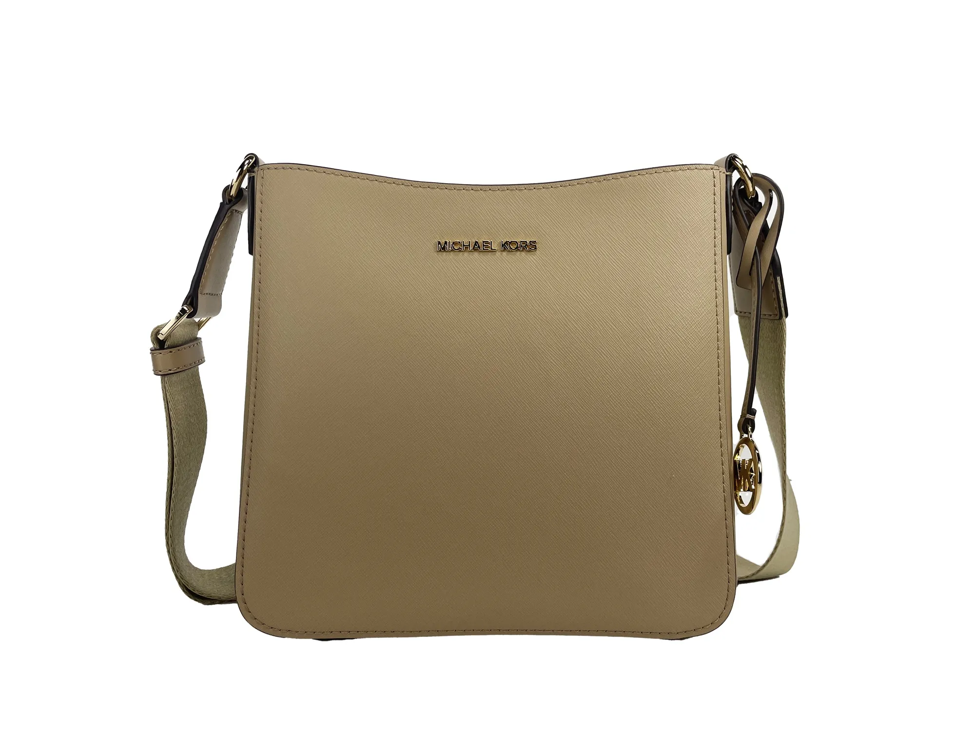 Michael Kors Women's Jet Set Small Messenger Crossbody Bag Camel