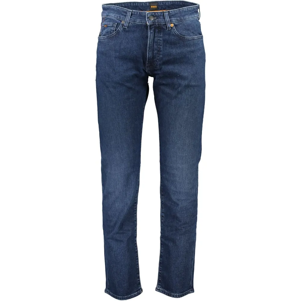 Hugo Boss Men's Blue Cotton Jeans & Pant