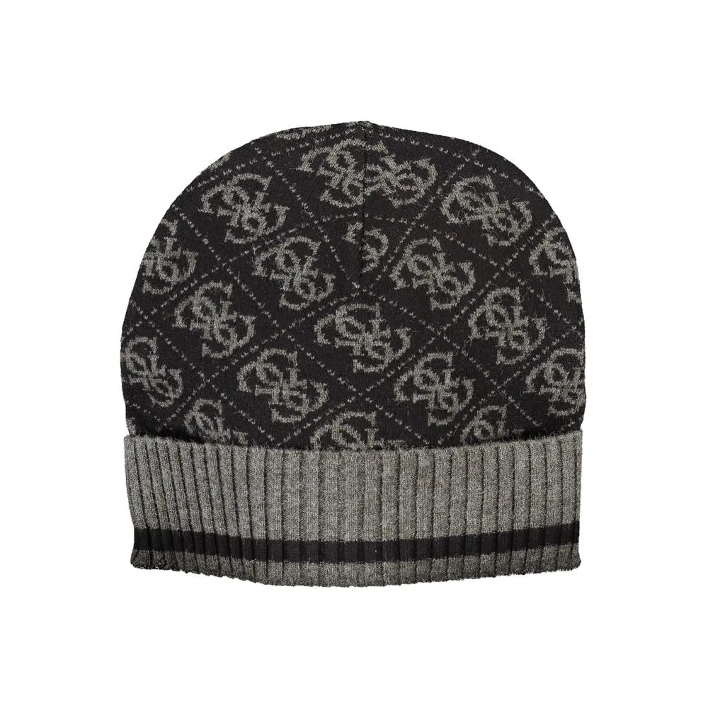 Guess Jeans Men's Black Polyester Hats & Cap