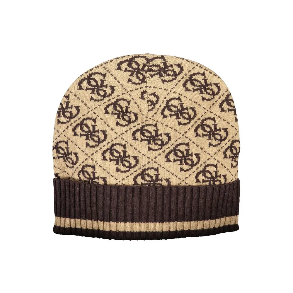 Guess Jeans Men's Brown Polyester Hats & Cap