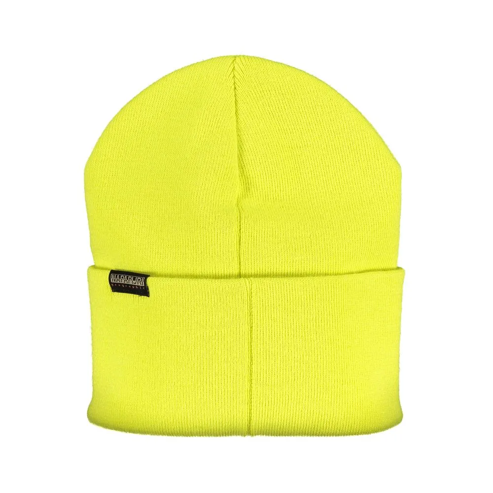 Napapijri Men's Yellow Acrylic Hats & Cap