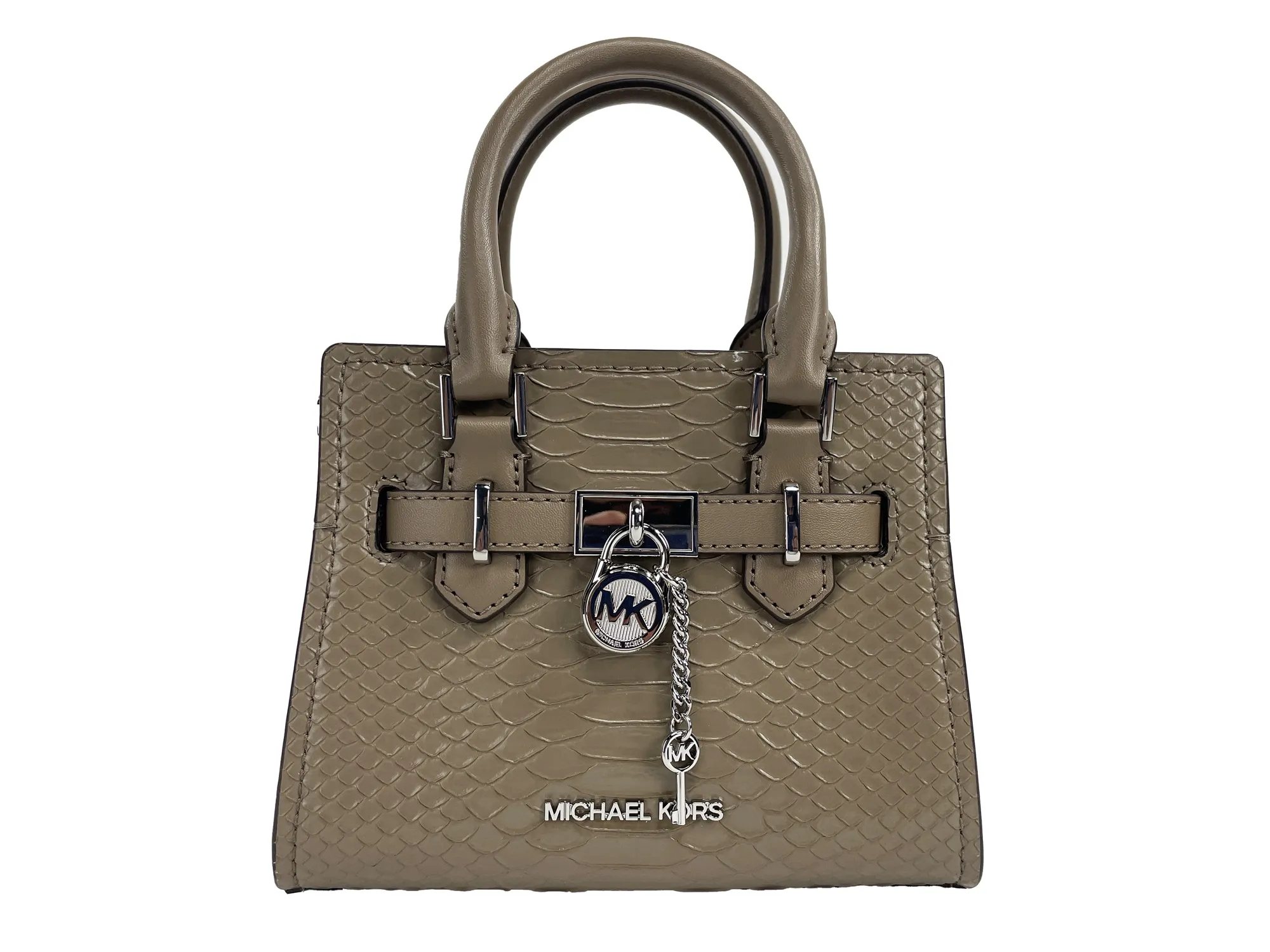 Michael Kors Women's Hamilton XS Dusk Snake Satchel Crossbody Bag Purse