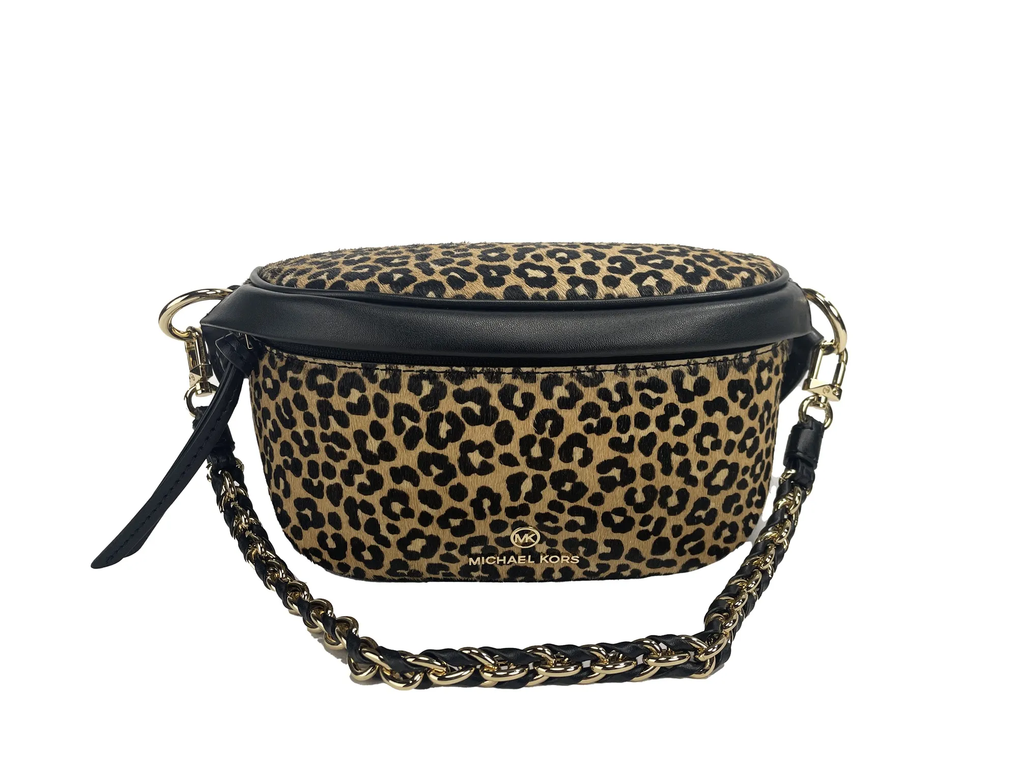 Michael Kors Women's Slater Leopard Waistpack Sling Fanny Pack Bag