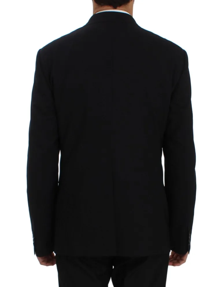 Dolce & Gabbana Men's Elegant Slim Fit Sapphire Wool Blazer