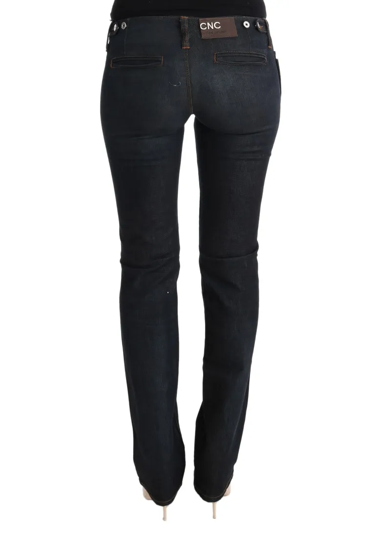 Costume National Women's Chic Gray Slim Fit Denim