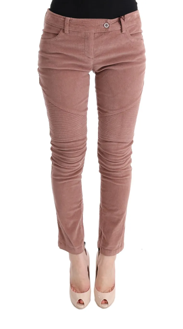 Ermanno Scervino Women's Chic Brown Capri Cropped Pants for Elegant Evenings