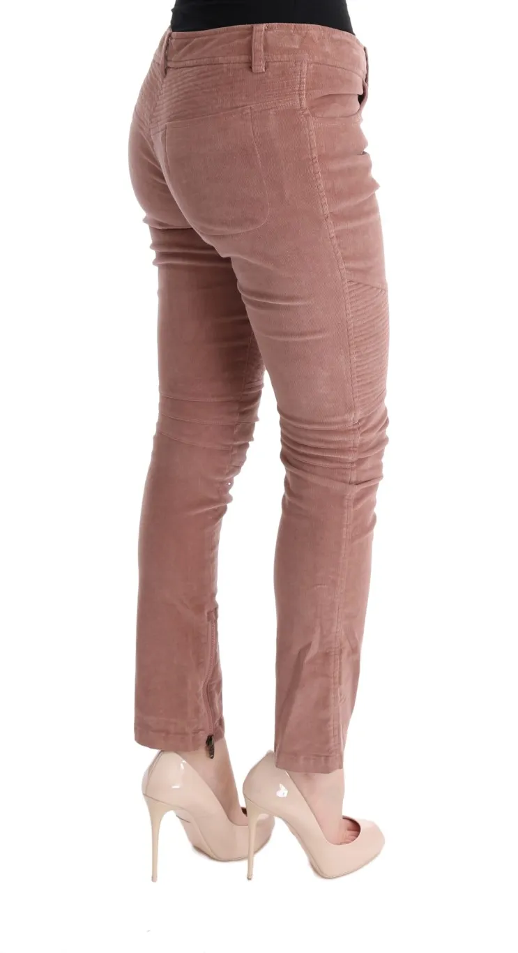 Ermanno Scervino Women's Chic Brown Capri Cropped Pants for Elegant Evenings
