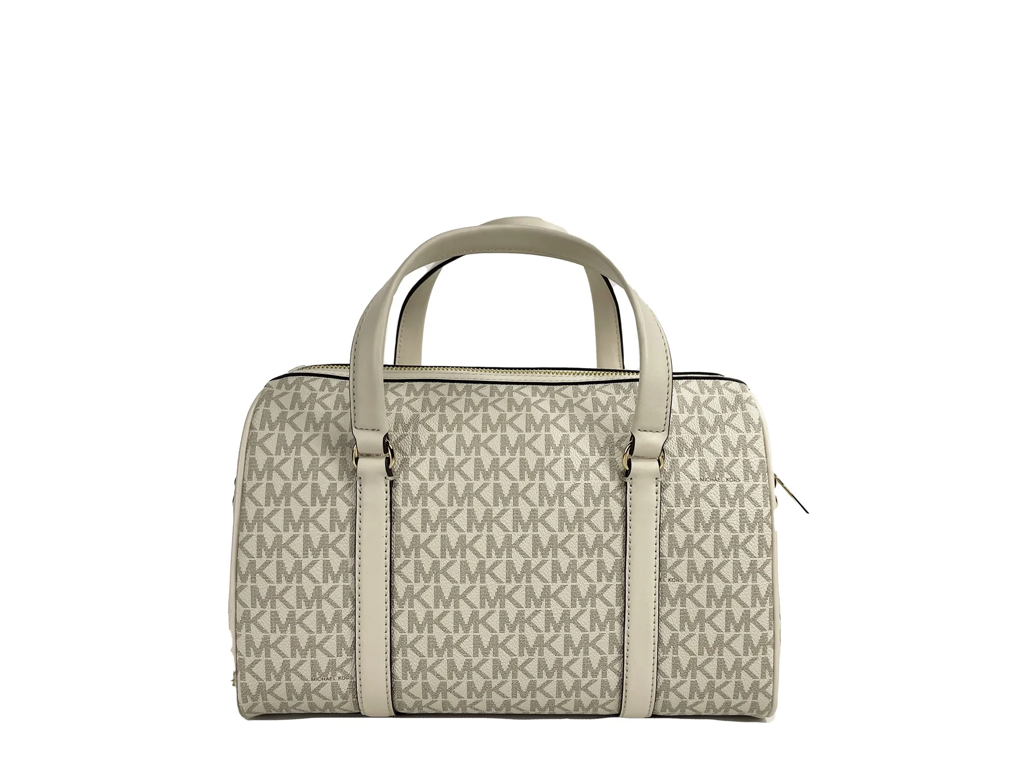 Michael Kors Women's Travel Medium Duffle Satchel Crossbody Bag Purse Cream
