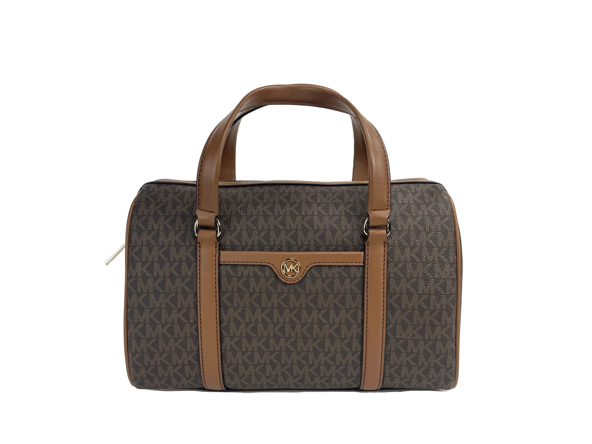 Michael Kors Women's Travel Medium Duffle Satchel Crossbody Bag Purse Brown