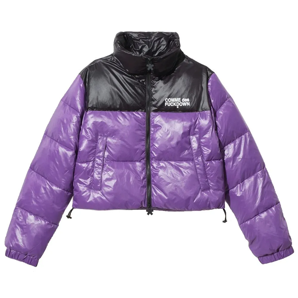 Comme Des Fuckdown Women's Chic Purple Nylon Down Jacket