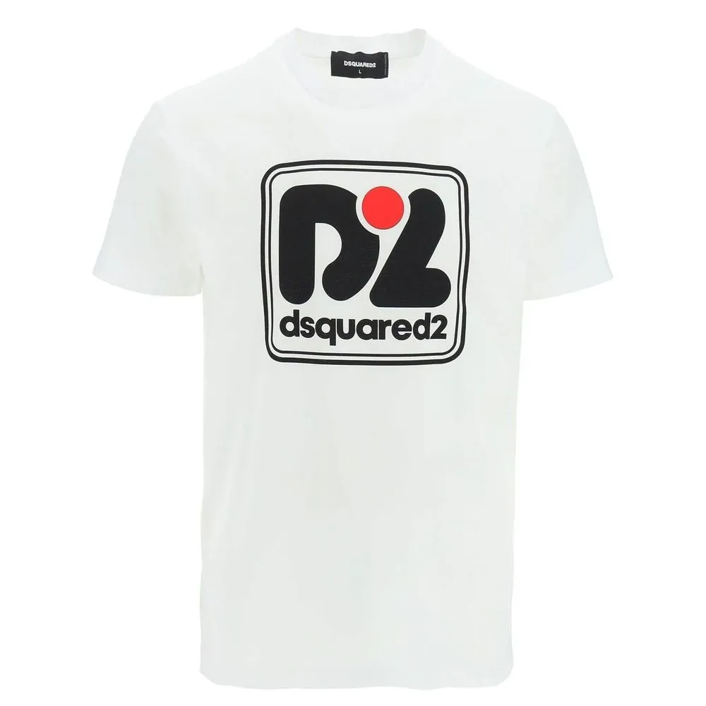 Dsquared² Men's Chic White Crew Neck Cotton Tee