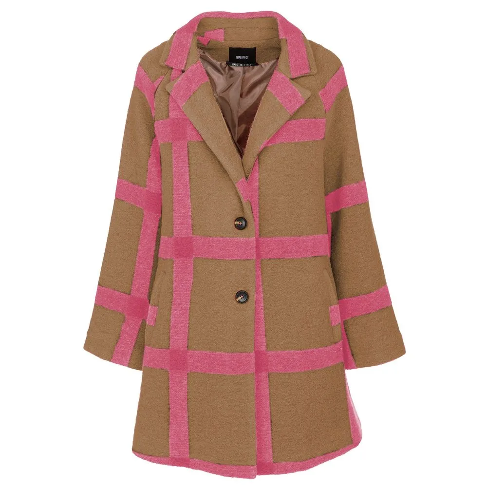 Imperfect Women's Chic Wool Blend Autumn Coat