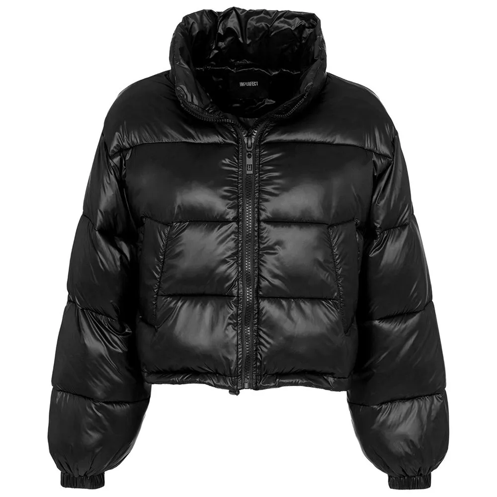 Imperfect Women's Elegant Short Down Puffer Jacket
