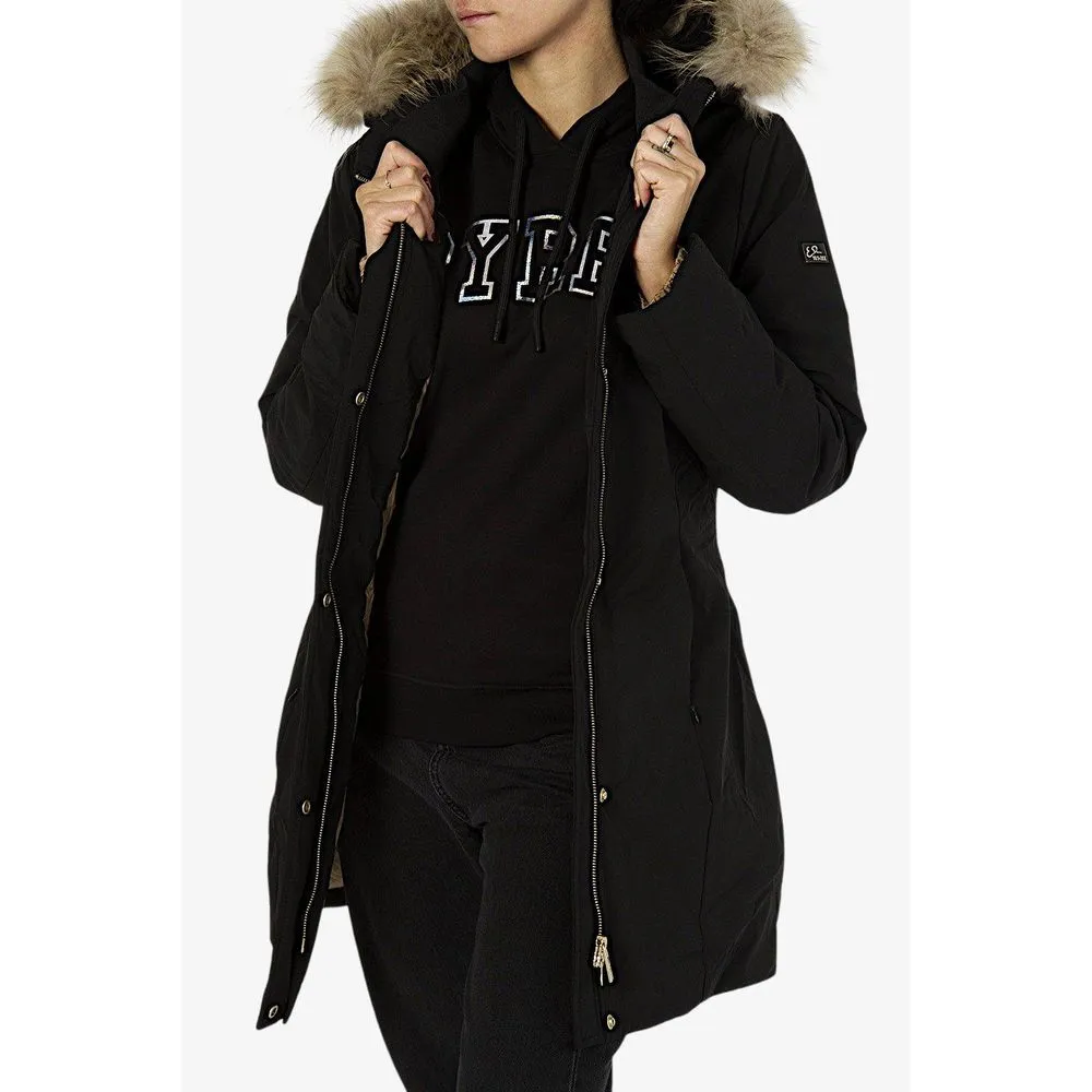 Yes Zee Women's Elegant Goose Down Hooded Jacket