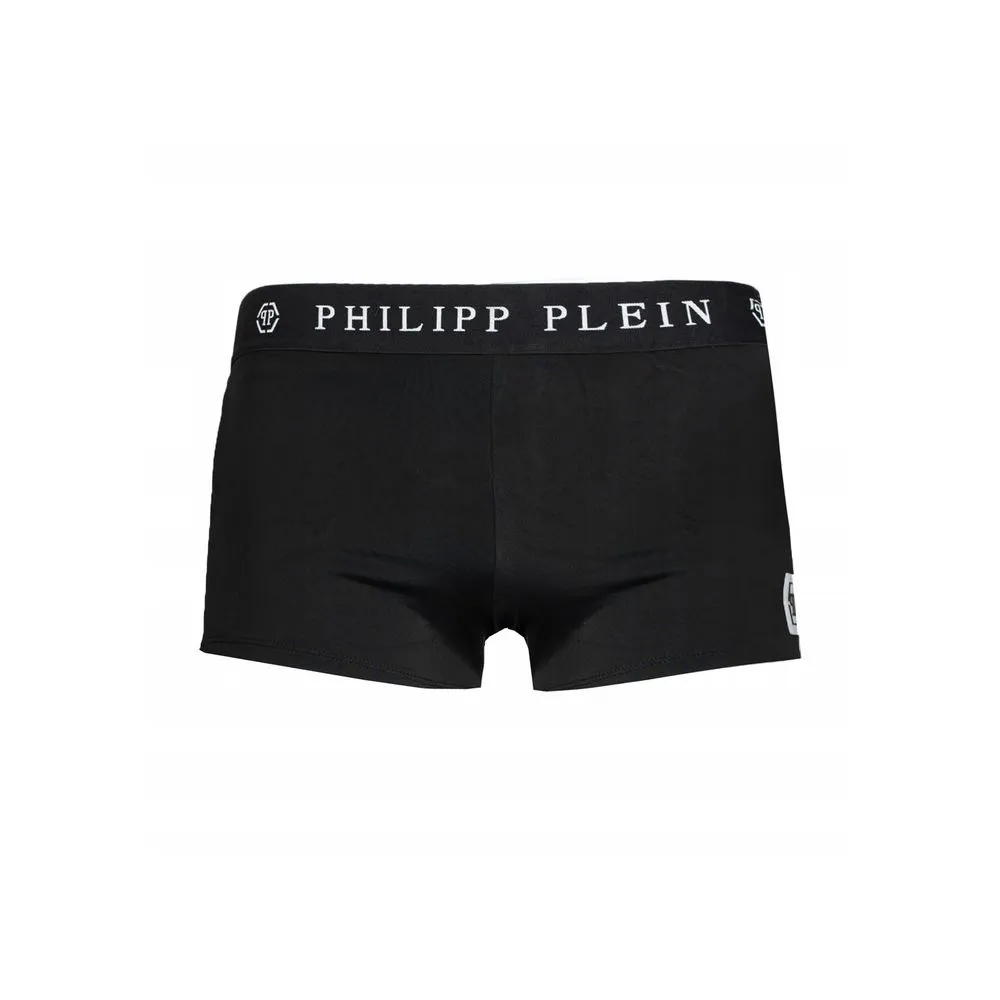 Philipp Plein Men's Black Polyamide Men's Swimwear