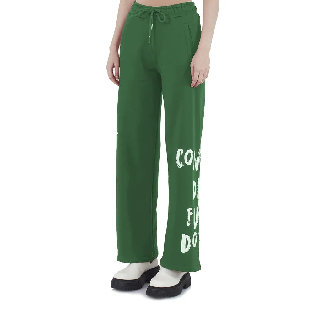 Comme Des Fuckdown Women's Chic Cotton Track Pants with Dual Logo Detailing