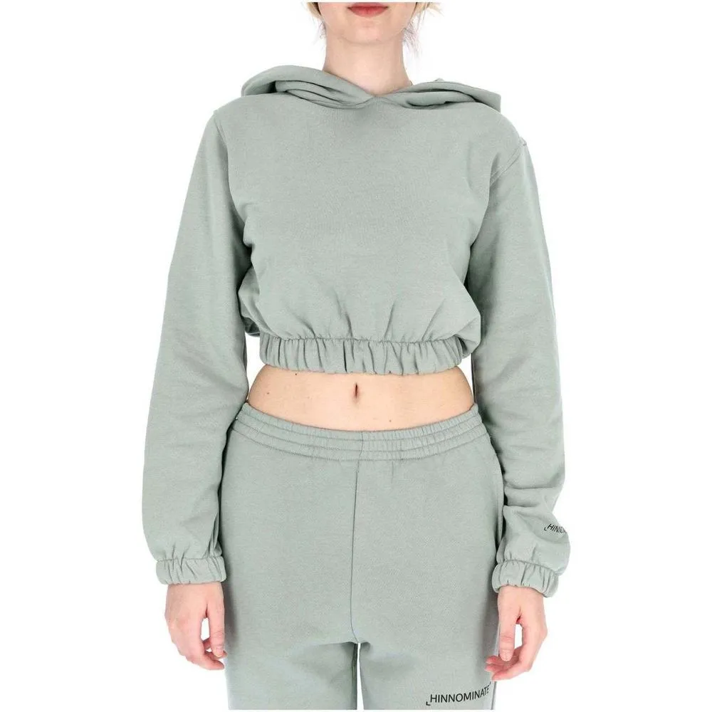 Hinnominate Women's Chic Cropped Hooded Cotton Sweatshirt