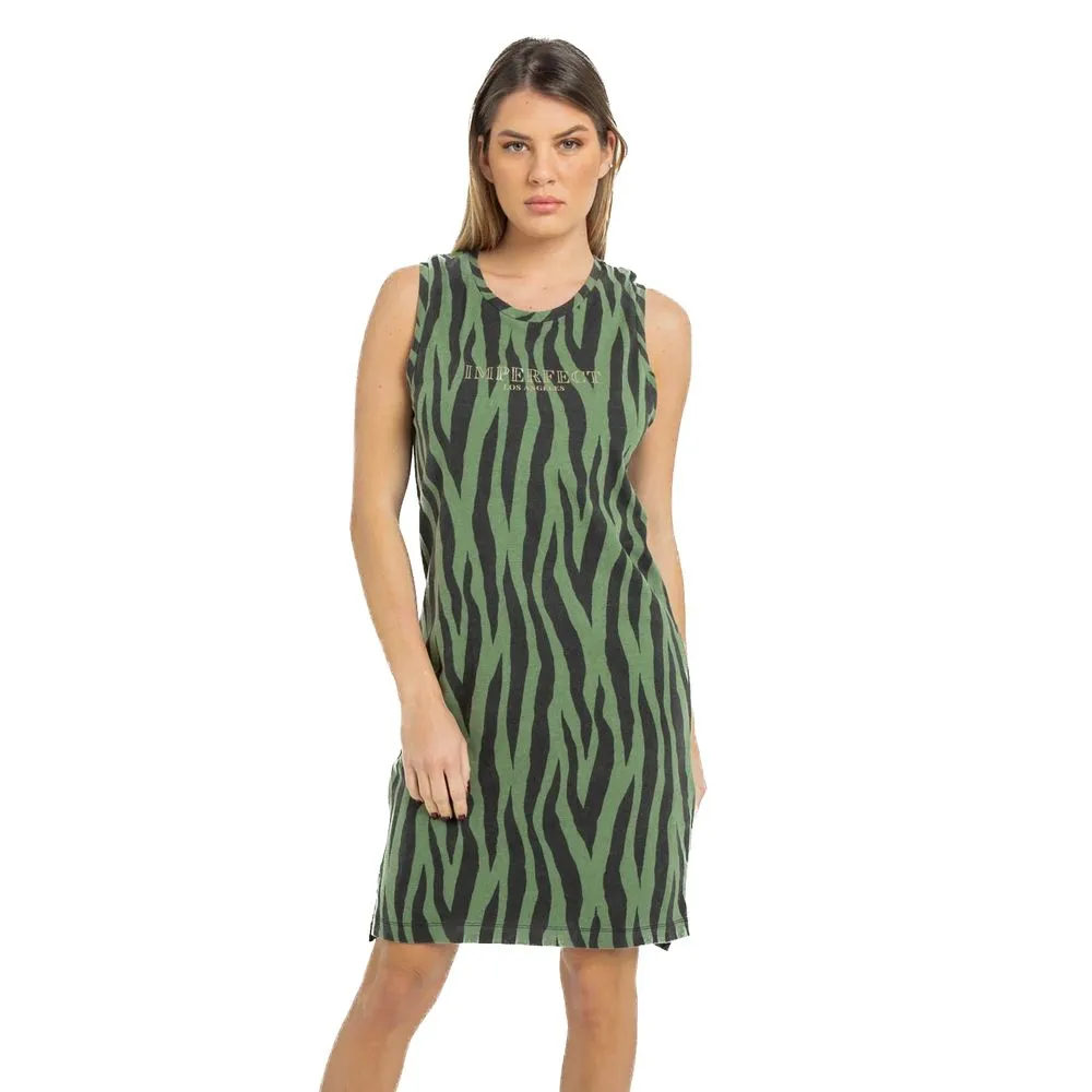 Imperfect Women's Emerald Summer Cotton Camisole Dress