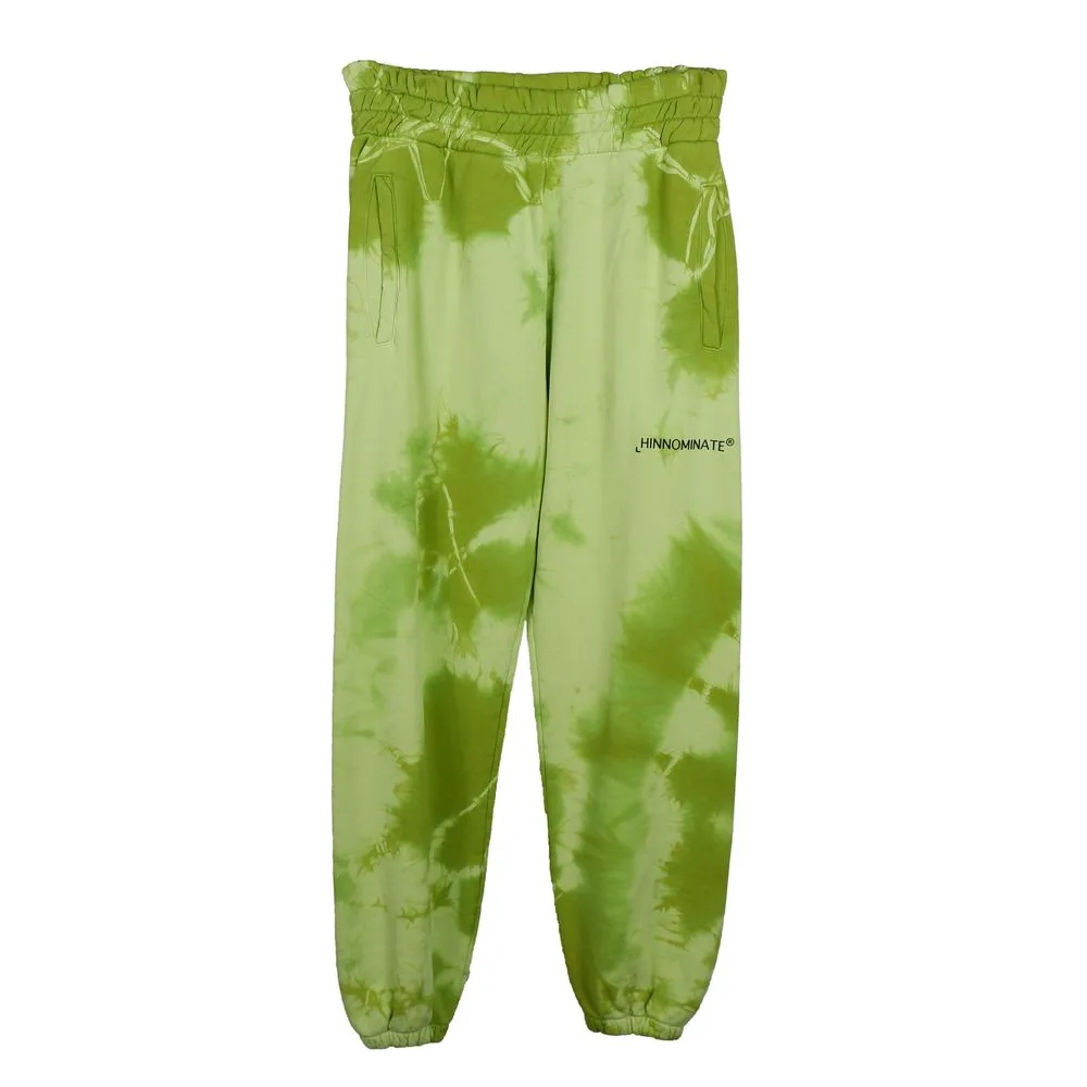 Hinnominate Women's Iridescent Green Cotton Fleece Trousers