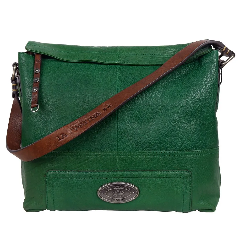 La Martina Women's Green Leather Crossbody Bag