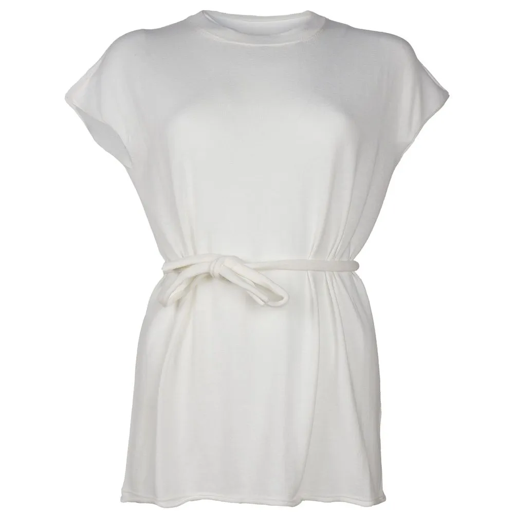 Alpha Studio Women's White Cotton Dress