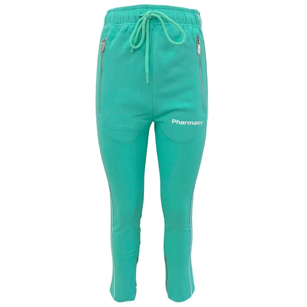 Pharmacy Industry Women's Green Polyester Jeans & Pant