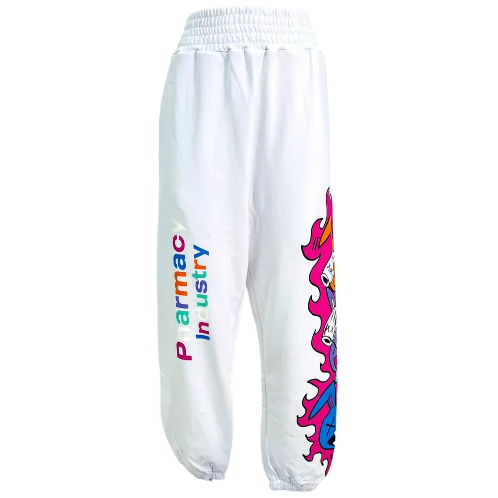 Pharmacy Industry Women's White Cotton Jeans & Pant