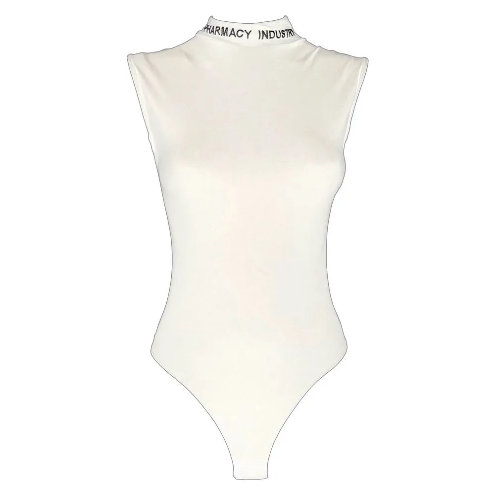 Pharmacy Industry Women's White Nylon Tops & T-Shirt