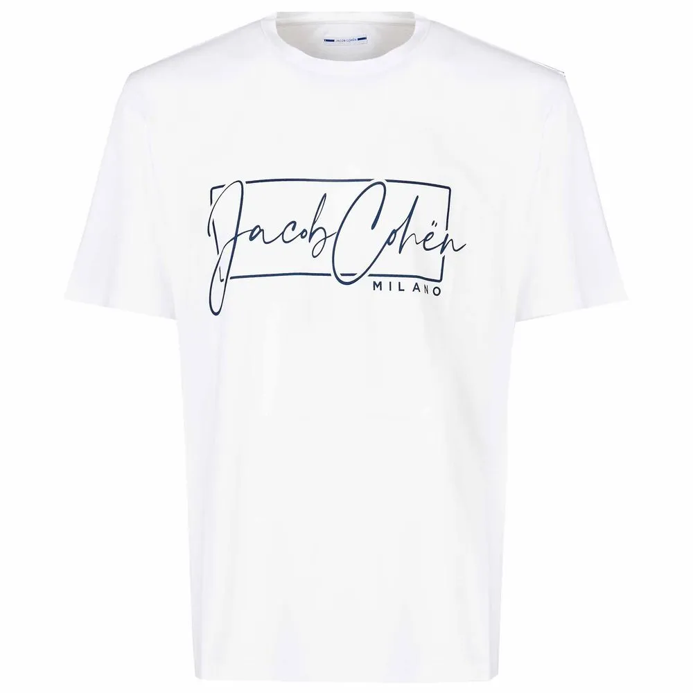 Jacob Cohen Men's White Cotton T-Shirt