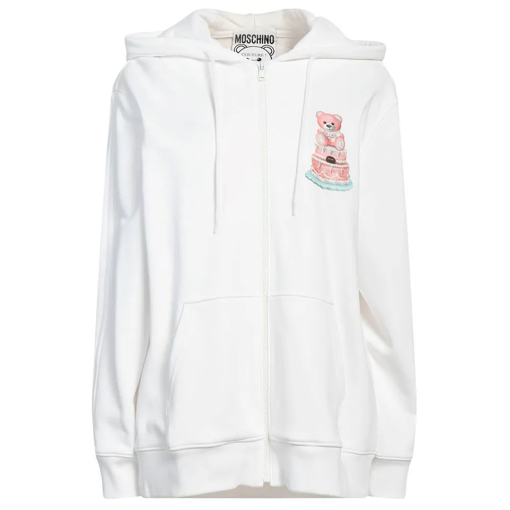 Moschino Couture Women's White Cotton Sweater
