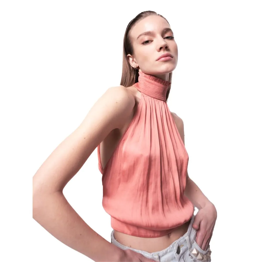 PINKO Women's Pink Polyester Tops & T-Shirt