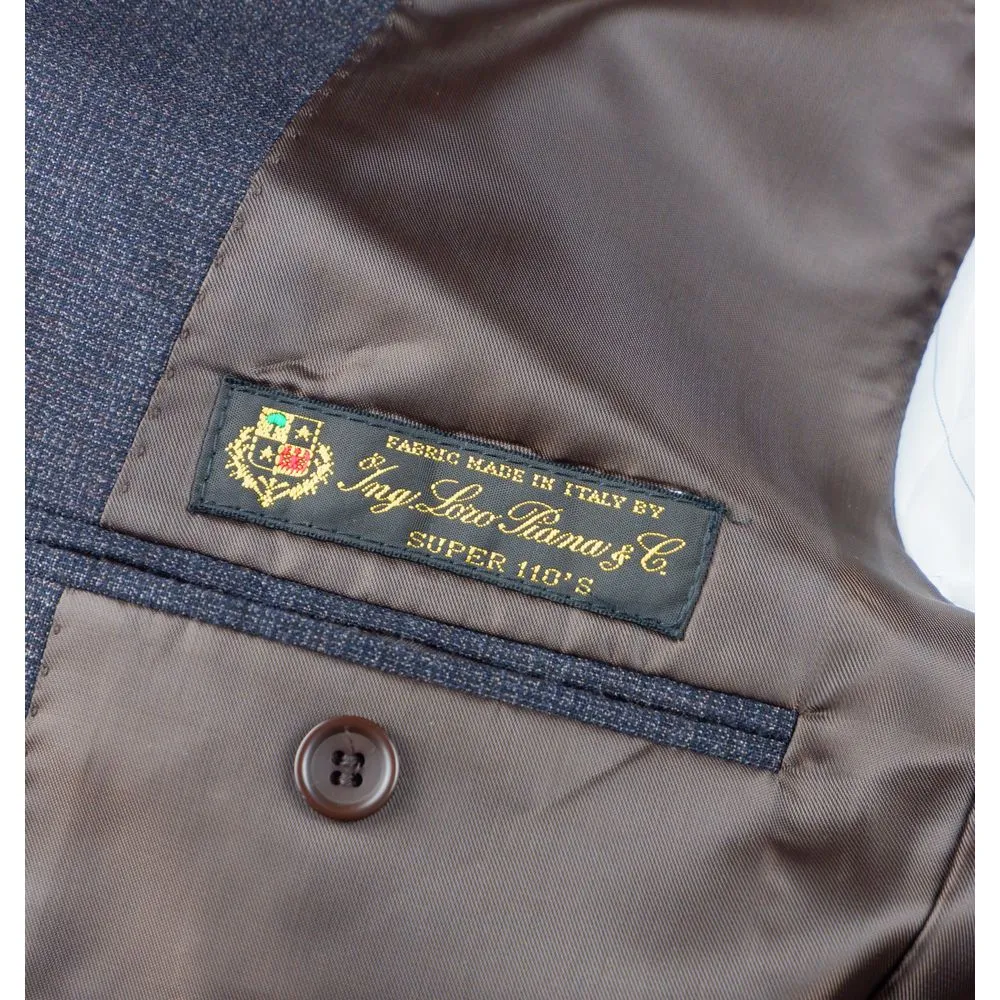 Made in Italy Men's Brown Wool Vergine Blazer