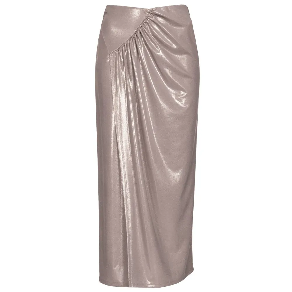 PINKO Women's Beige Polyester Skirt